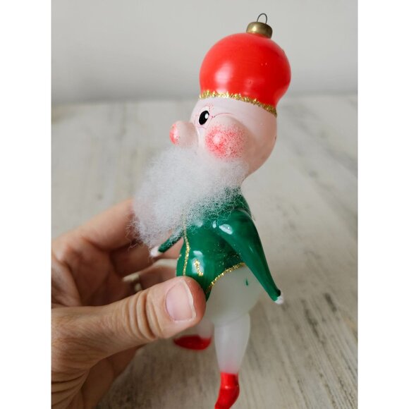 carlini ? Dwarf elf Italian glass ornament AS IS Xmas tree - Picture 2 of 13